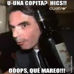 U-UNA COPITA?  HICS!! OOOPS, QUÉ MAREO!!!