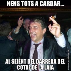 NENS TOTS A CARDAR... AL SEIENT DEL DARRERA DEL COTXE DE LA LAIA