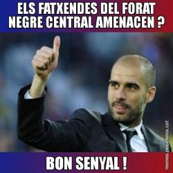 ELS FATXENDES DEL FORAT NEGRE CENTRAL AMENACEN ? BON SENYAL !