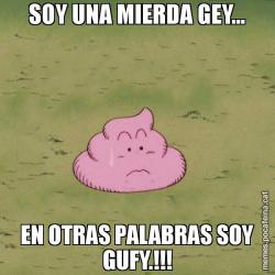 SOY UNA MIERDA GEY... EN OTRAS PALABRAS SOY GUFY.!!!