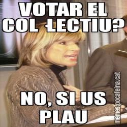 VOTAR EL COL·LECTIU? NO, SI US PLAU