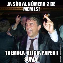 JA SÓC AL NÚMERO 2 DE MEMES! TREMOLA 'ALÍCIA PAPER I SUMA!