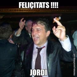 FELIÇITATS !!!! JORDI