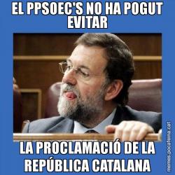 EL PPSOEC'S NO HA POGUT EVITAR LA PROCLAMACIÓ DE LA REPÚBLICA CATALANA