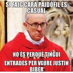 SI FAIG CARA PAIDÒFIL ÉS CASUAL NO ÉS PERQUÈ TINGUI ENTRADES PER VEURE JUSTIN BIBER