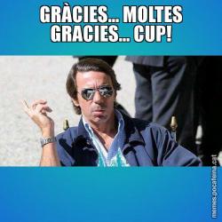 GRÀCIES... MOLTES GRACIES... CUP!