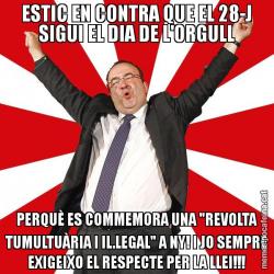ESTIC EN CONTRA QUE EL 28-J SIGUI EL DIA DE L'ORGULL PERQUÈ ES COMMEMORA UNA "REVOLTA TUMULTUÀRIA I IL.LEGAL" A NY! I JO SEMPRE EXIGEIXO EL RESPECTE PER LA LLEI!!!