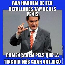 ARA HAUREM DE FER RETALLADES TAMBÉ ALS PENIS COMENÇAREM PELS QUE LA TINGUIN MÉS GRAN QUE AIXÒ