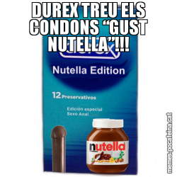 DUREX TREU ELS CONDONS “GUST NUTELLA”!!!