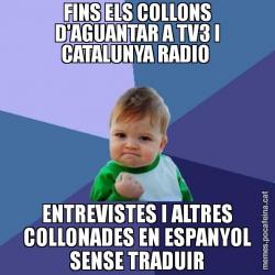 FINS ELS COLLONS D'AGUANTAR A TV3 I CATALUNYA RADIO  ENTREVISTES I ALTRES COLLONADES EN ESPANYOL SENSE TRADUIR