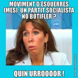 MOVIMENT D'ESQUERRES (MES): UN PARTIT SOCIALISTA NO BOTIFLER ? QUIN URROOOOR !