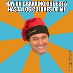 HAY UN GRANAINO QUE ESTá HASTA LOS COJONES DE MI