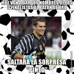 HOY VAN A DAR LOS NOMBRES DE LOS 3 FINALISTAS AL BALON DE ORO SALTARÁ LA SORPRESA "PINTO"