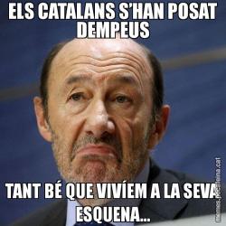 ELS CATALANS S’HAN POSAT DEMPEUS TANT BÉ QUE VIVÍEM A LA SEVA ESQUENA...