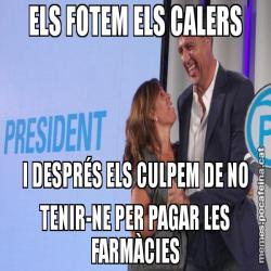 ELS FOTEM ELS CALERS I DESPRÉS ELS CULPEM DE NO TENIR-NE PER PAGAR LES FARMÀCIES