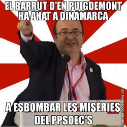 EL BARRUT D'EN PUIGDEMONT HA ANAT A DINAMARCA A ESBOMBAR LES MISÈRIES DEL PPSOEC'S