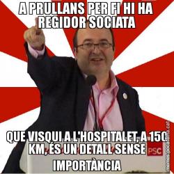 A PRULLANS PER FI HI HA REGIDOR SOCIATA QUE VISQUI A L'HOSPITALET, A 150 KM, ÉS UN DETALL SENSE IMPORTÀNCIA