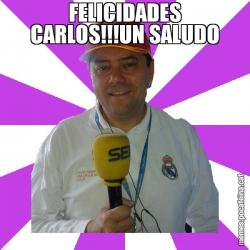 FELICIDADES CARLOS!!!UN SALUDO