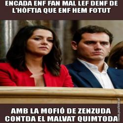 ENCADA ENF FAN MAL LEF DENF DE L’HÒFTIA QUE ENF HEM FOTUT AMB LA MOFIÓ DE ZENZUDA CONTDA EL MALVAT QUIMTODA