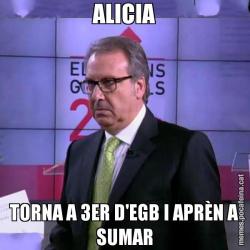 ALICIA TORNA A 3ER D'EGB I APRÈN A SUMAR