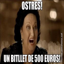 OSTRES! UN BITLLET DE 500 EUROS!