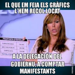 EL QUE EM FEIA ELS GRÀFICS L'HEM RECOL.LOCAT A LA DELEGACIÓN DEL GOBIERNU, A COMPTAR MANIFESTANTS