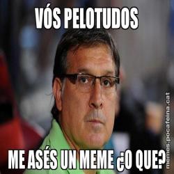 VÓS PELOTUDOS ME ASÉS UN MEME ¿O QUE?