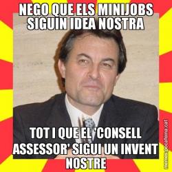 NEGO QUE ELS MINIJOBS SIGUIN IDEA NOSTRA TOT I QUE EL 'CONSELL ASSESSOR' SIGUI UN INVENT NOSTRE