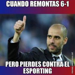 CUANDO REMONTAS 6-1 PERO PIERDES CONTRA EL ESPORTING