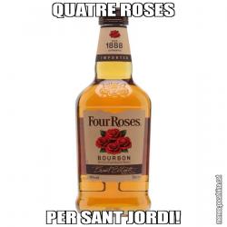 QUATRE ROSES PER SANT JORDI!