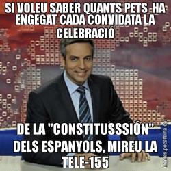SI VOLEU SABER QUANTS PETS  HA ENGEGAT CADA CONVIDATA LA CELEBRACIÓ DE LA "CONSTITUSSSIÓN" DELS ESPANYOLS, MIREU LA TELE-155