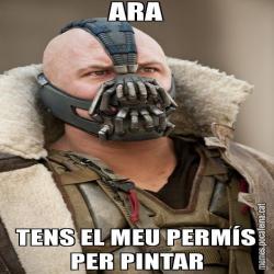 ARA TENS EL MEU PERMÍS PER PINTAR