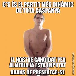 C'S ÉS EL PARTIT MÉS DINÀMIC DE TOTA CASPANYA EL NOSTRE CANDIDAT PER ALMERIA JA ESTÀ IMPUTAT ABANS DE PRESENTAR-SE