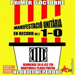PRIMER D'OCTUBRE NI OBLIT NI PERDÓ !