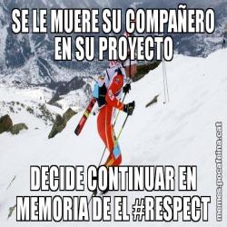 SE LE MUERE SU COMPAÑERO EN SU PROYECTO DECIDE CONTINUAR EN MEMORIA DE EL #RESPECT