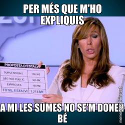 PER MÉS QUE M'HO EXPLIQUIS A MI LES SUMES NO SE'M DONEN BÉ