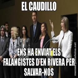 EL CAUDILLO ENS HA ENVIAT ELS FALANGISTES D'EN RIVERA PER SALVAR-NOS