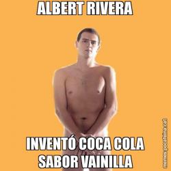 ALBERT RIVERA INVENTÓ COCA COLA SABOR VAINILLA