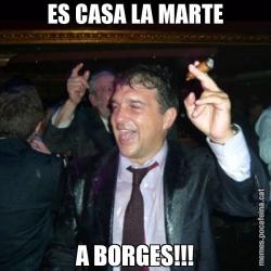 ES CASA LA MARTE A BORGES!!!