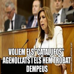 VOLIEM ELS "CATALUFOS"  AGENOLLATS I ELS HEM TROBAT DEMPEUS
