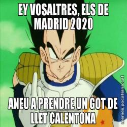 EY VOSALTRES, ELS DE MADRID 2020 ANEU A PRENDRE UN GOT DE LLET CALENTONA