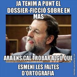 JA TENIM A PUNT EL DOSSIER-FICCIÓ SOBRE EN MAS ARA ENS CAL TROBAR ALGÚ QUE ESMENI LES FALTES D'ORTOGRAFIA