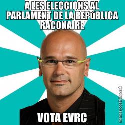 A LES ELECCIONS AL PARLAMENT DE LA REPúBLICA RACONAIRE VOTA EVRC