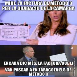 MIRI: LA FACTURA DE MÈTODO 3 PER LA GRABACIÓ DE LA CAMARGA ENCARA DIC MÉS: LA FACTURA QUE LI VAN PASSAR A EN ZARAGOZA ELS DE MÉTODO 3