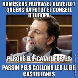 NOMÉS ENS FALTAVA EL CLATELLOT QUE ENS HA FOTUT EL CONSELL D'EUROPA PERQUÈ ELS 'CATALUFOS' ES PASSIN PELS COLLONS LES LLEIS CASTELLANES