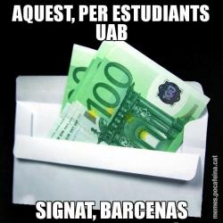 AQUEST, PER ESTUDIANTS UAB SIGNAT, BARCENAS