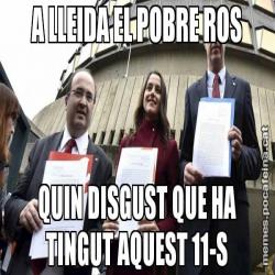 A LLEIDA EL POBRE ROS QUIN DISGUST QUE HA TINGUT AQUEST 11-S
