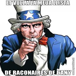 ET VULL A LA MEUA LLISTA DE RACONAIRES DE L'ANY