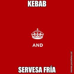 KEBAB SERVESA FRÍA