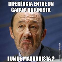 DIFERÈNCIA ENTRE UN CATALÀ UNIONISTA I UN DE MASOQUISTA ?